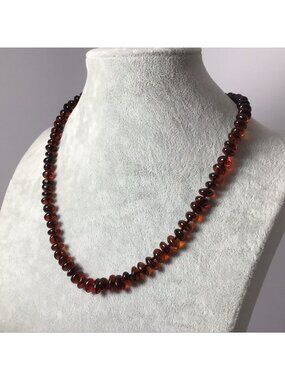 Cherry Amber Necklace New 20”